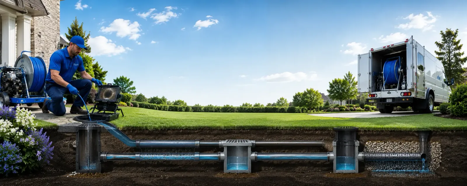 Outdoor drain cleaning information for Burlingame, KS